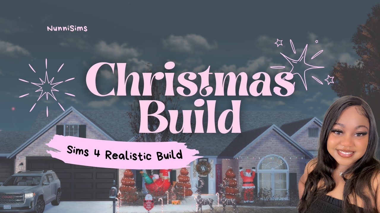 REALISTIC SIMS 4 SUBURBAN CHRISTMAS BUILD