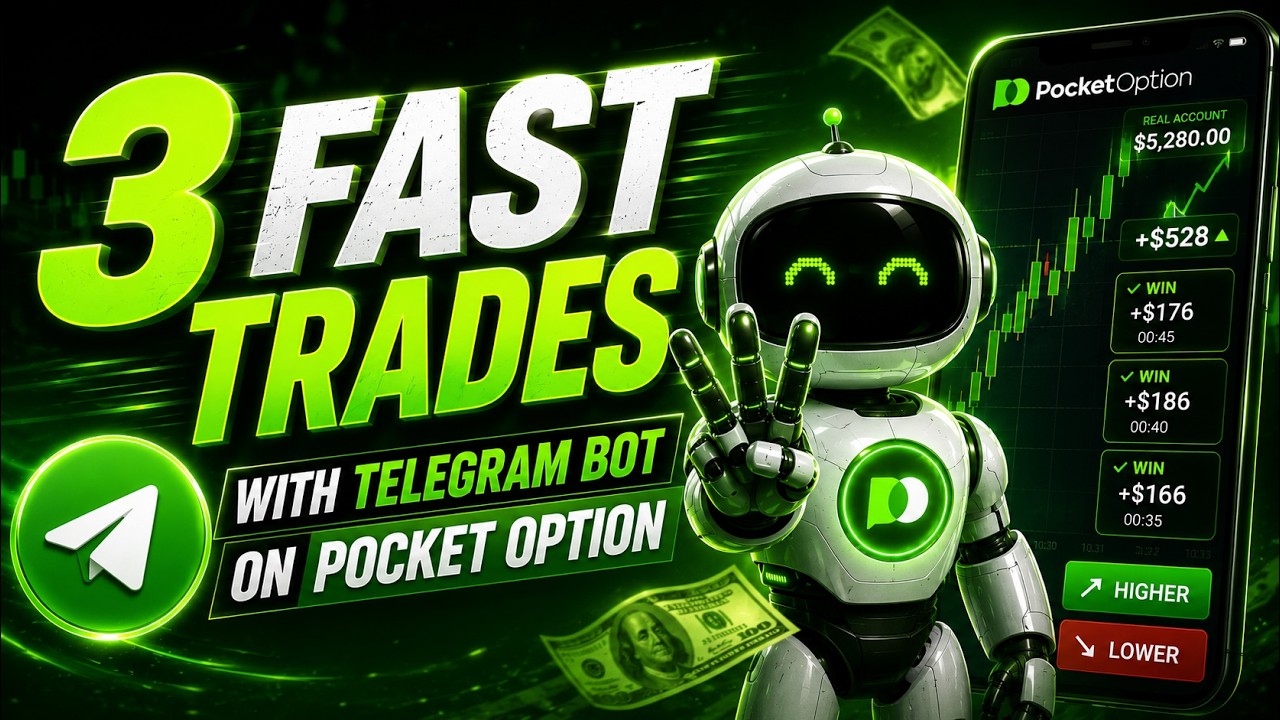 🔥 3 Telegram Signals &rarr; 3 Pocket Option Trades (LIVE)