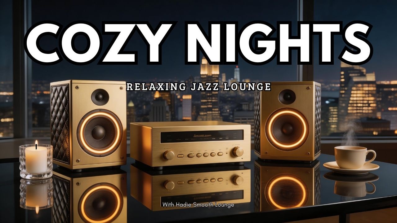 Smooth Jazz & Soulful R&B 🎷 | Cozy Late Night Jazz Lounge with Warm City Skyline Vibes