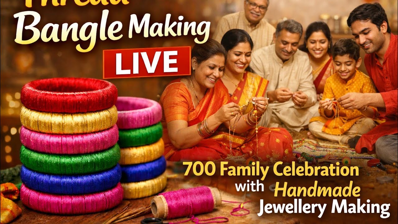 700 Subscribers Celebration 🎉 | Handmade Jewellery Making LIVE🎈🎂🎉