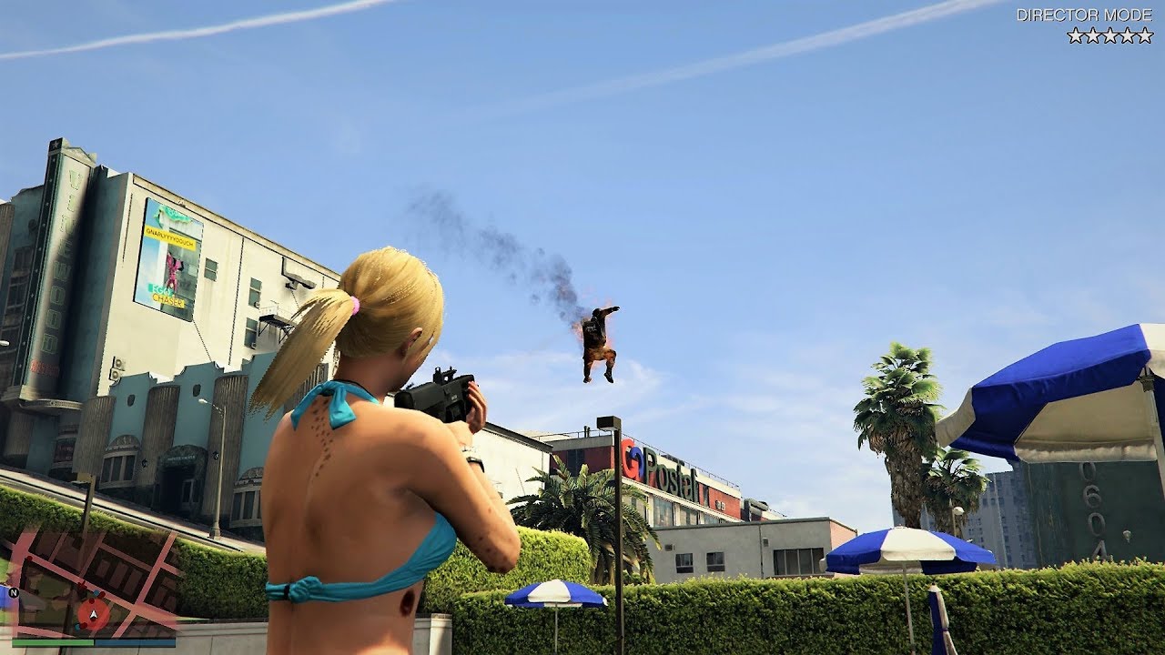 GTA 5 - TRACEY'S FIVE STAR COP BATTLE AT THE ELGIN HOUSE! (GTA V Funny Moment)