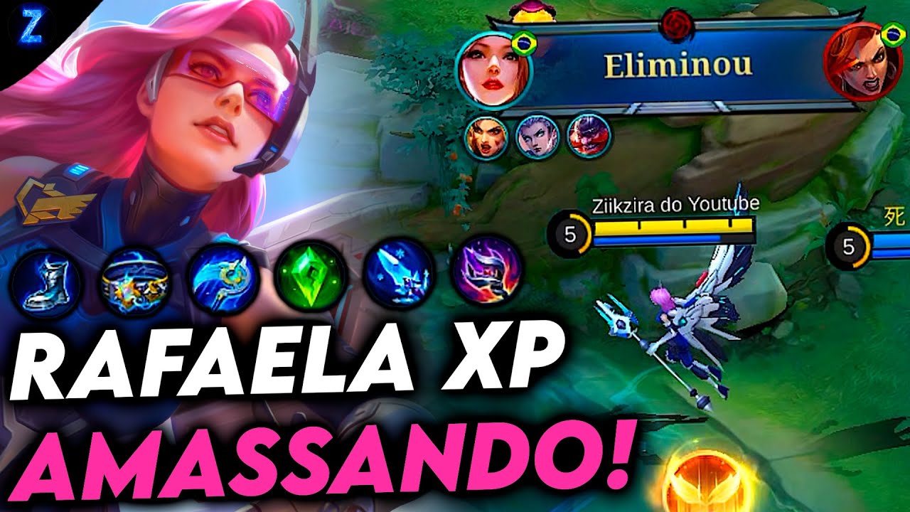 BUILD PROIBIDA DA RAFAELA XP, NÃO FAÇAM!! - RAFAELA GAMEPLAY | Mobile Legends