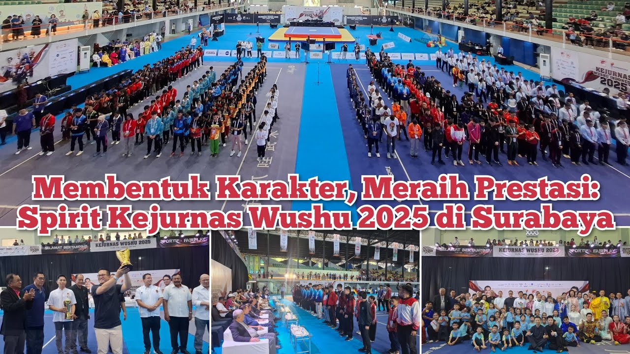 Pembukaan Kejurnas Wushu 2025 di Kenpark Surabaya