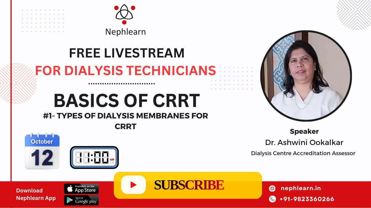 Basics of CRRT! #1 | Types of Dialysis Membranes in CRRT | #DialysisCare #Nephlearn