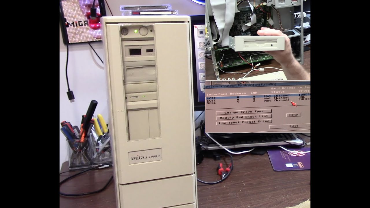 Amiga 4000T has IDE and SCSI lets add a ide zip drive