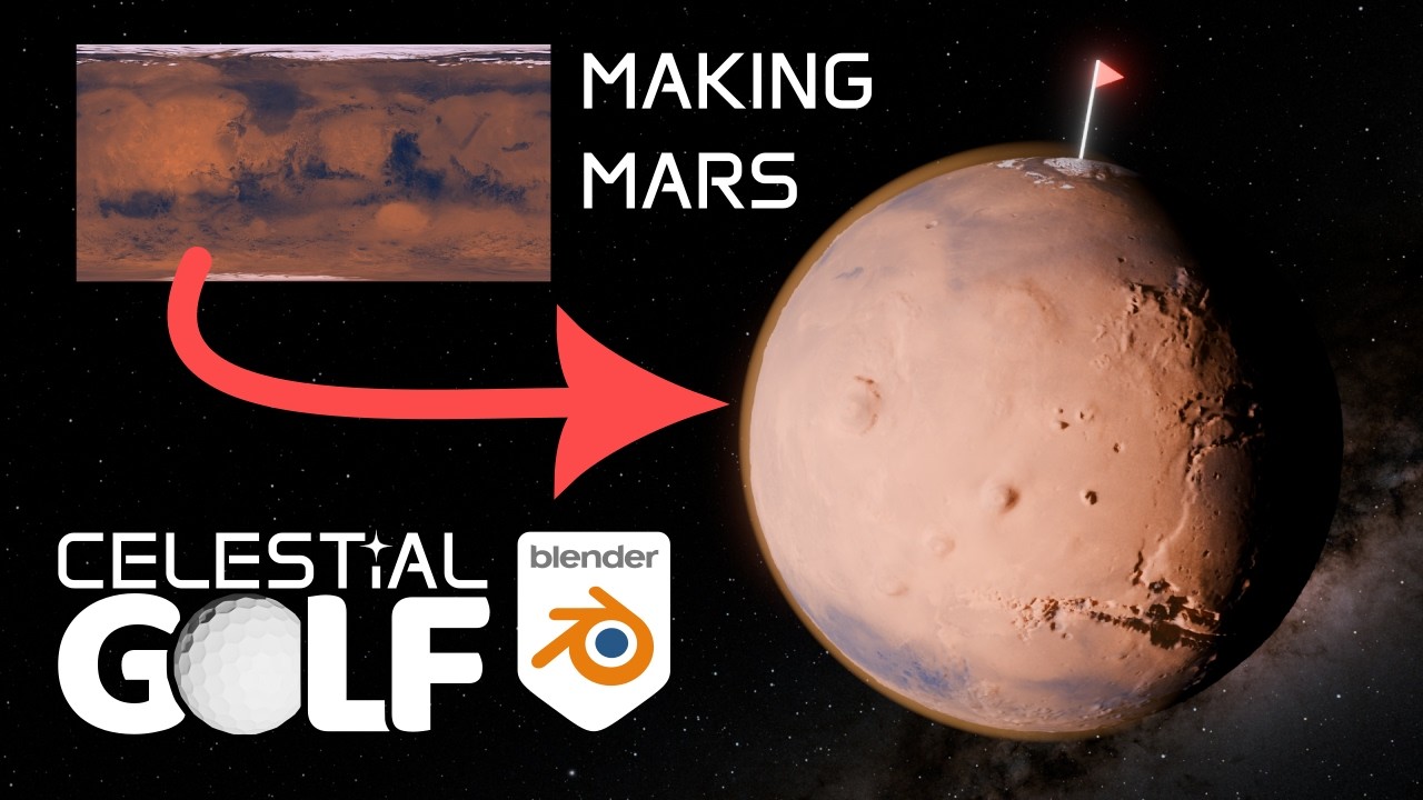 [Reupload] Making realistic planets in Blender for my 2D golf game