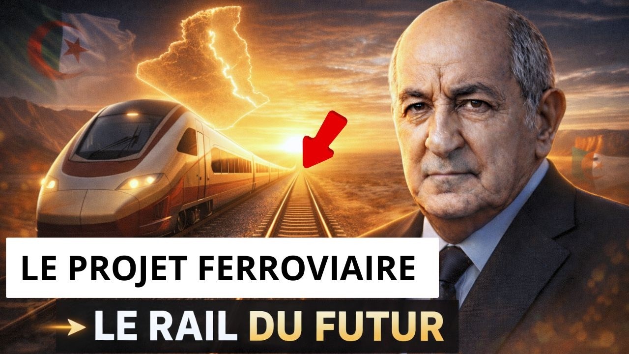 Algérie : Le Projet Ferroviaire Géant Qui Va Tout Transformer d’Ici 2035