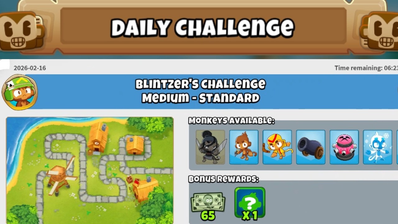 Daily Bloons Run but it only one this time