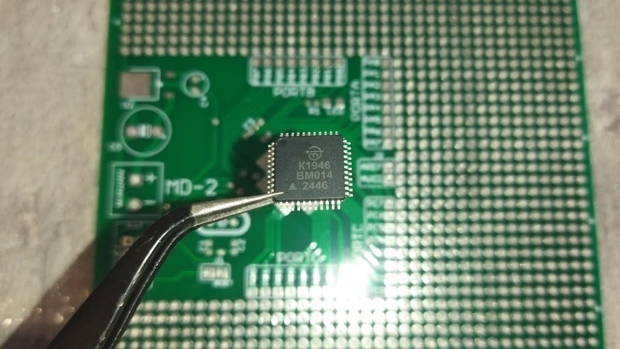 МК К1946ВМ014 от НИИЭТ | прошивка на ассемблере | краткий обзор | пайка