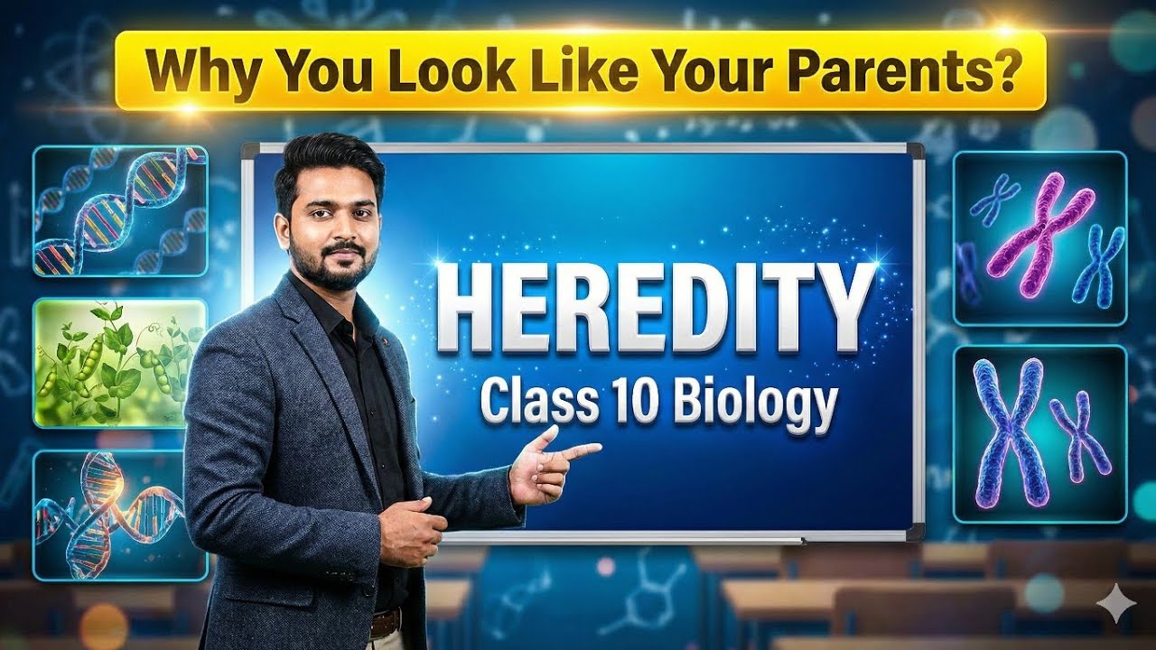 Heredity Class 10 Biology | Mendel&rsquo;s Experiments & Sex Determination | Hinglish Explanation