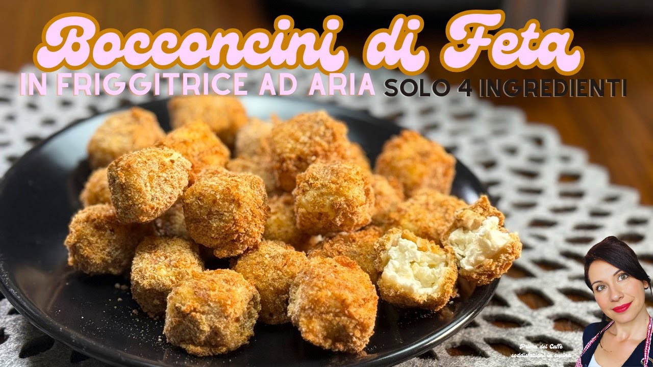 Bocconcini di Feta Fritti in Friggitrice ad Aria Croccanti e Cremosi | Ricetta Facile 4 ingredienti