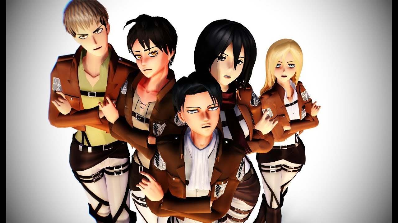 MMD Cellphone Paranoia Girl | ♥ SnK ♥