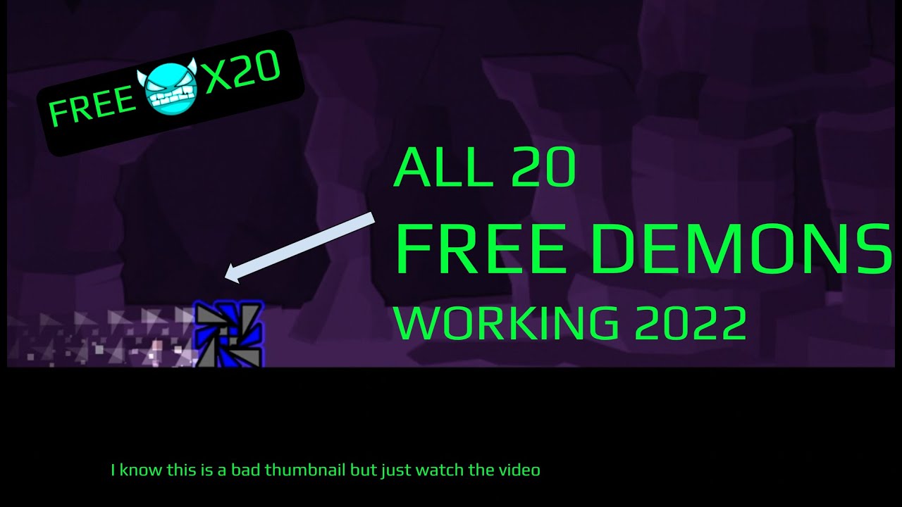 Geometry Dash - All 20 FREE DEMONS