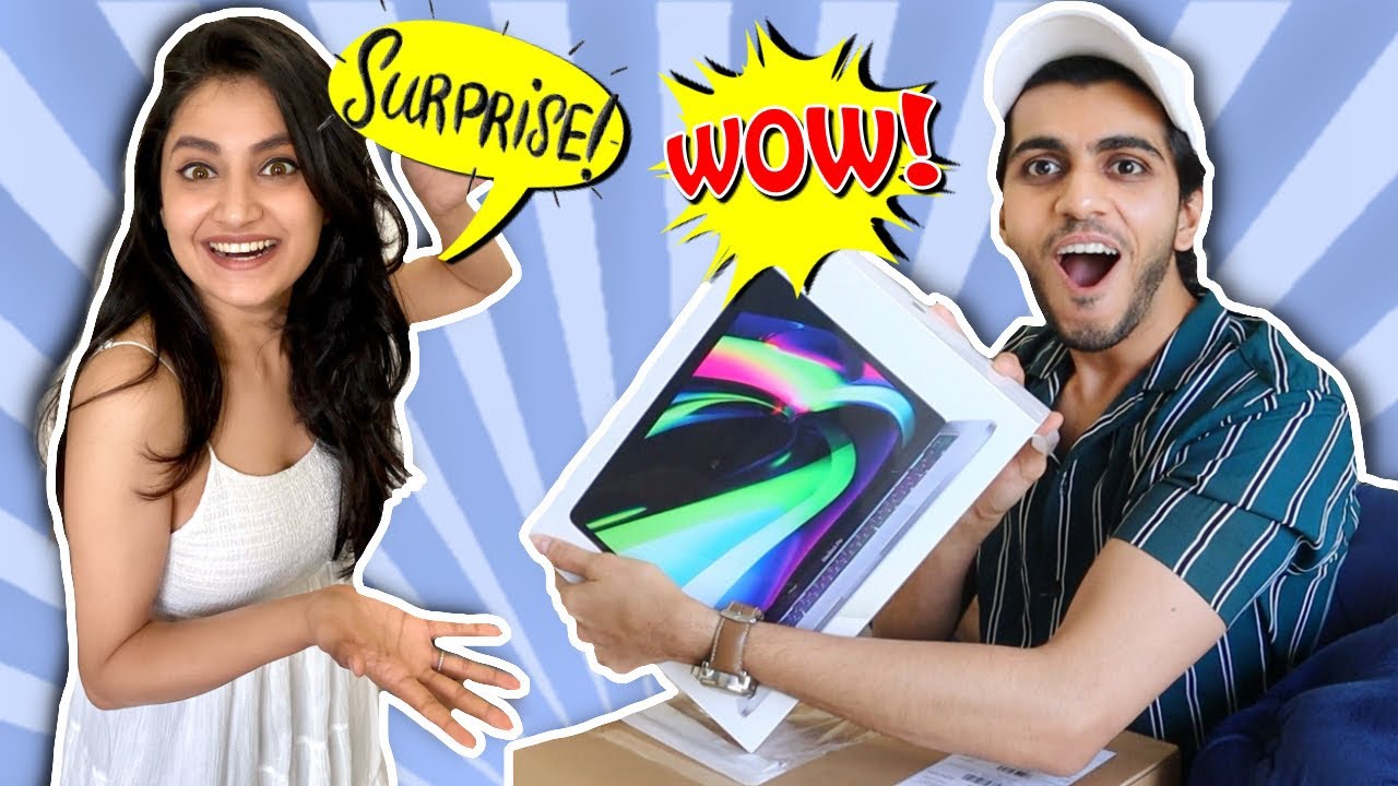 I Pranked Him And Then Surprised Him With MacBook Pro *Emotional*🥺