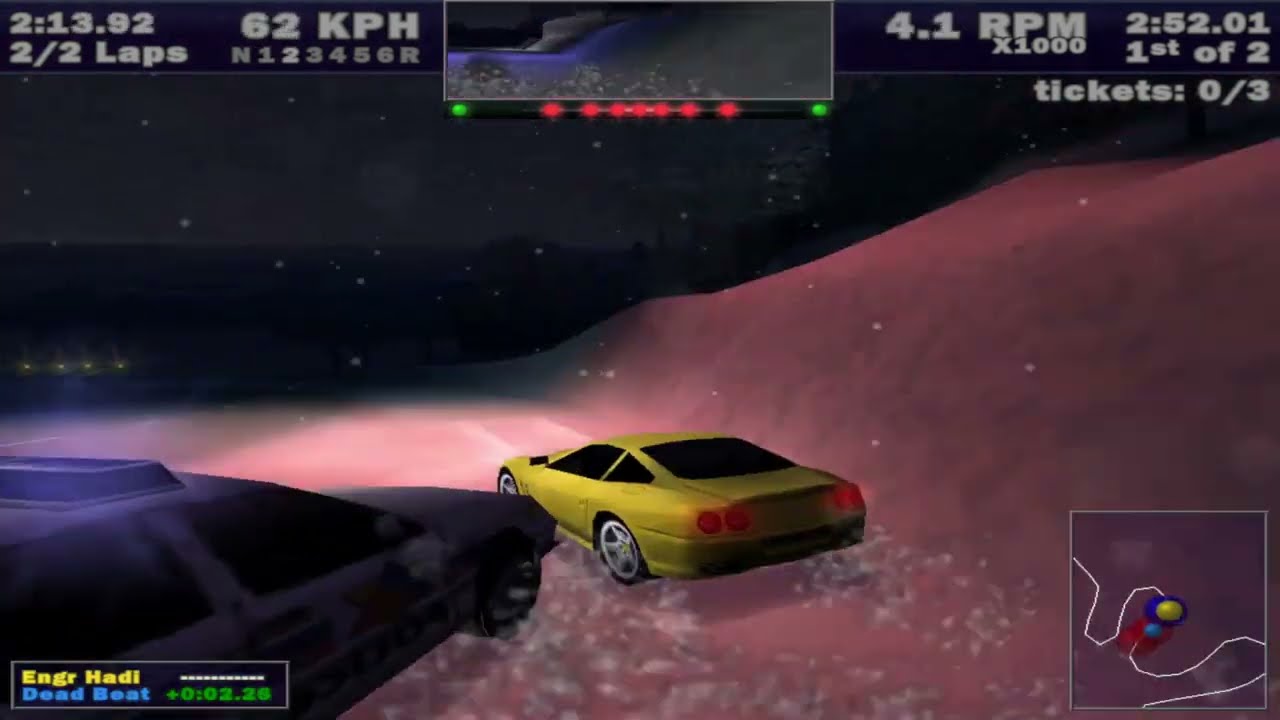 NFS III PC Gameplay | Country Woods Night | Expert (No Arrest)