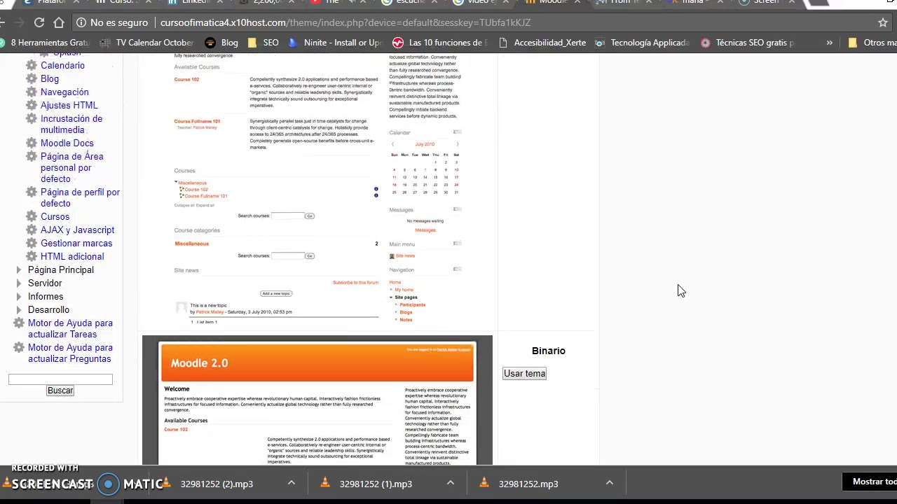 Cambiar Tema Moodle