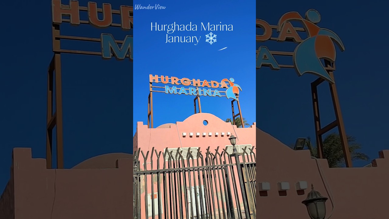 Hurghada Marina 🌴 January ❄️#adventures #hurghada #travel #winter #egypt #marina