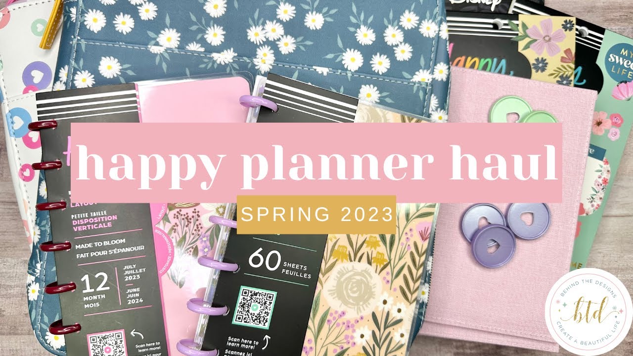 Happy Planner Spring 2023 Unboxing! NEW Planner Supply Haul! Planners, Stickers, Accessories