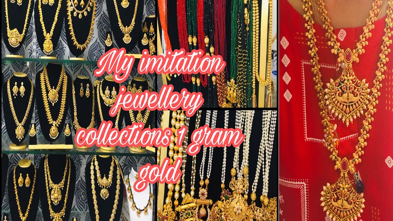 my imitation temple jewellery collections/ sowcarpet