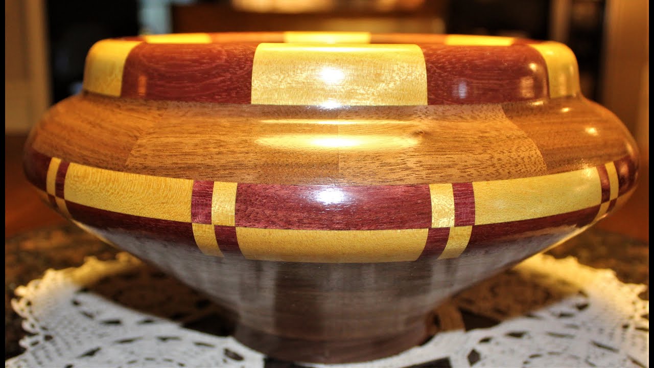 Woodturning a Potbelly Bowl with Checker Ring