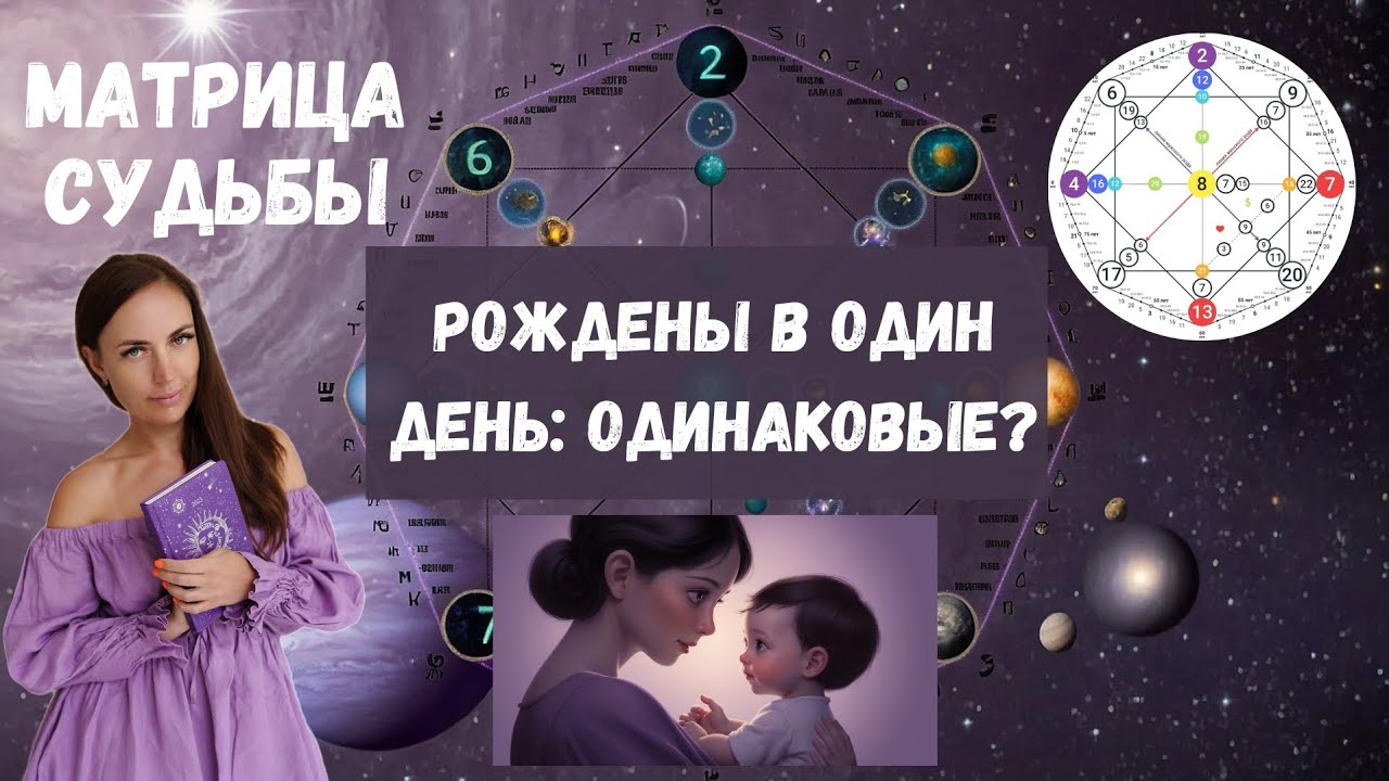Матрица Судьбы. Если рождены в один день: одинаковые?