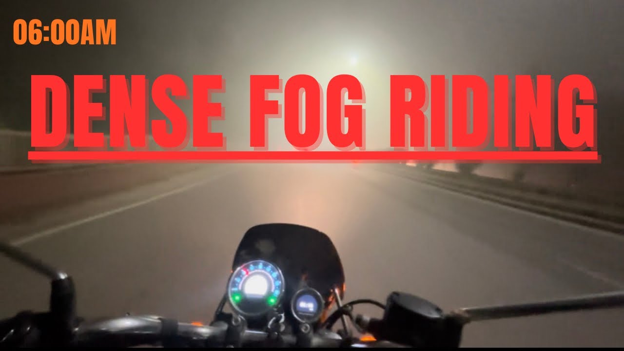 Riding Meteor 350 in Dense Morning Fog 🌫️ | 6AM Ride