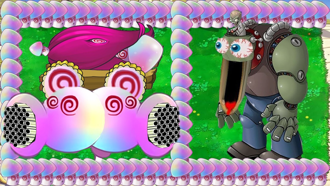 Hypno Peashooter Melon X Hypno Split Pea Attack Giga Zomboss vs Gargantuar - Plants vs Zombies Hack