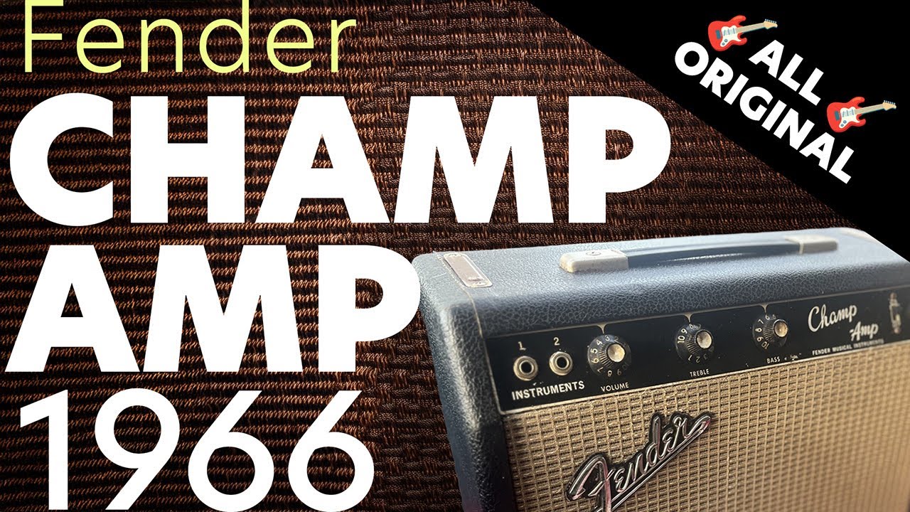 1966 Fender Champ Amp Restoration and Recording