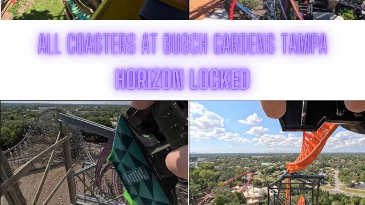 ALL ROLLERCOASTERS AT BUSCH GARDENS TAMPA | Horizon Locked