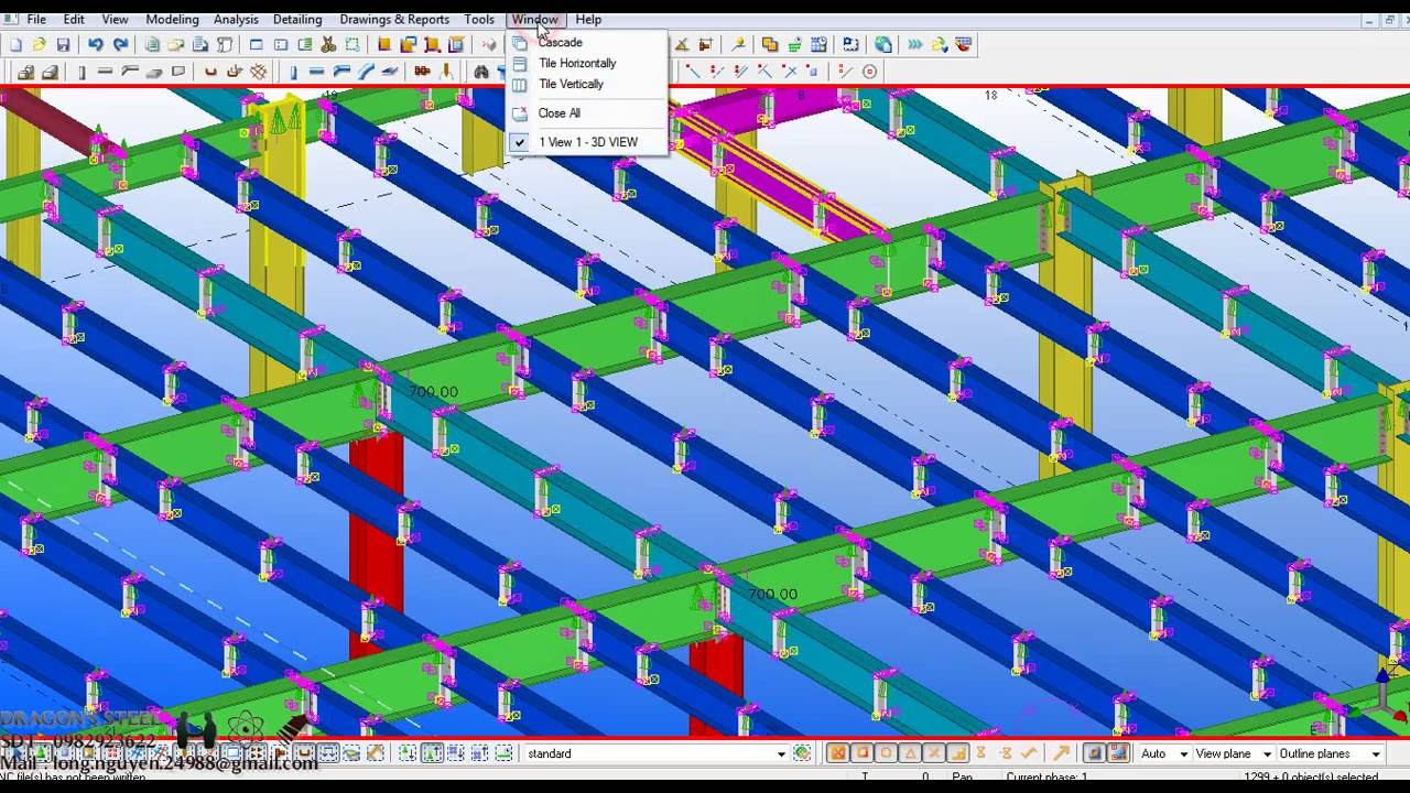 AutoNest for NC file Tekla - Cutting thép tấm.