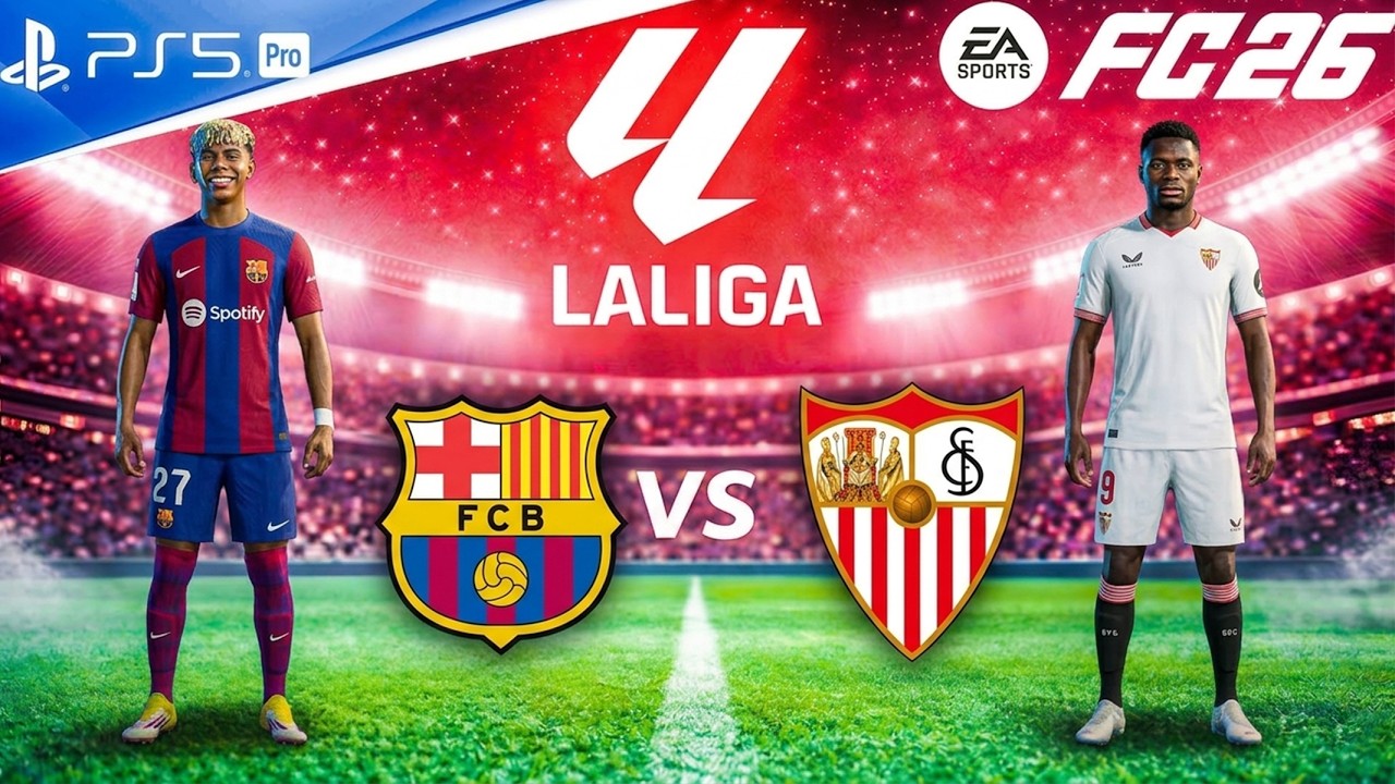 FC 26 - Barcelona vs. Sevilla - La Liga 25/26 Full Match | PS5™ Pro [4K60]