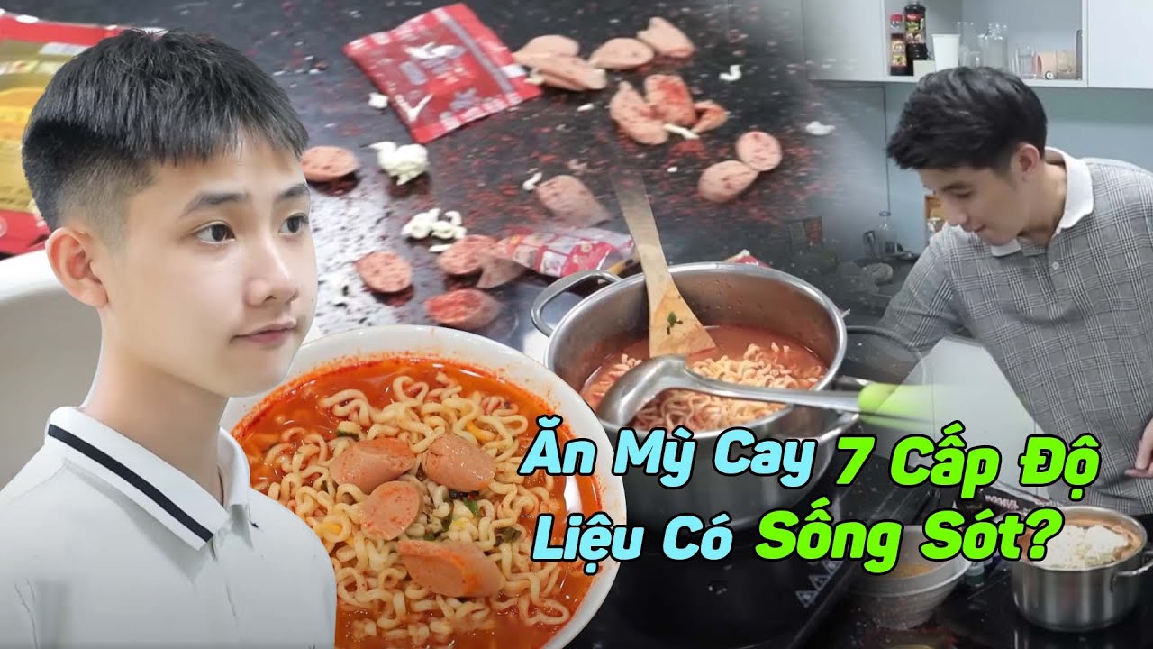 Thử Thách Mỳ Cay 7 Cấp Độ ''Cháy Mặt'' Và Cái Kết Liệu Có Sống Sót l Thám Tử Nhí Tổng Hợp 