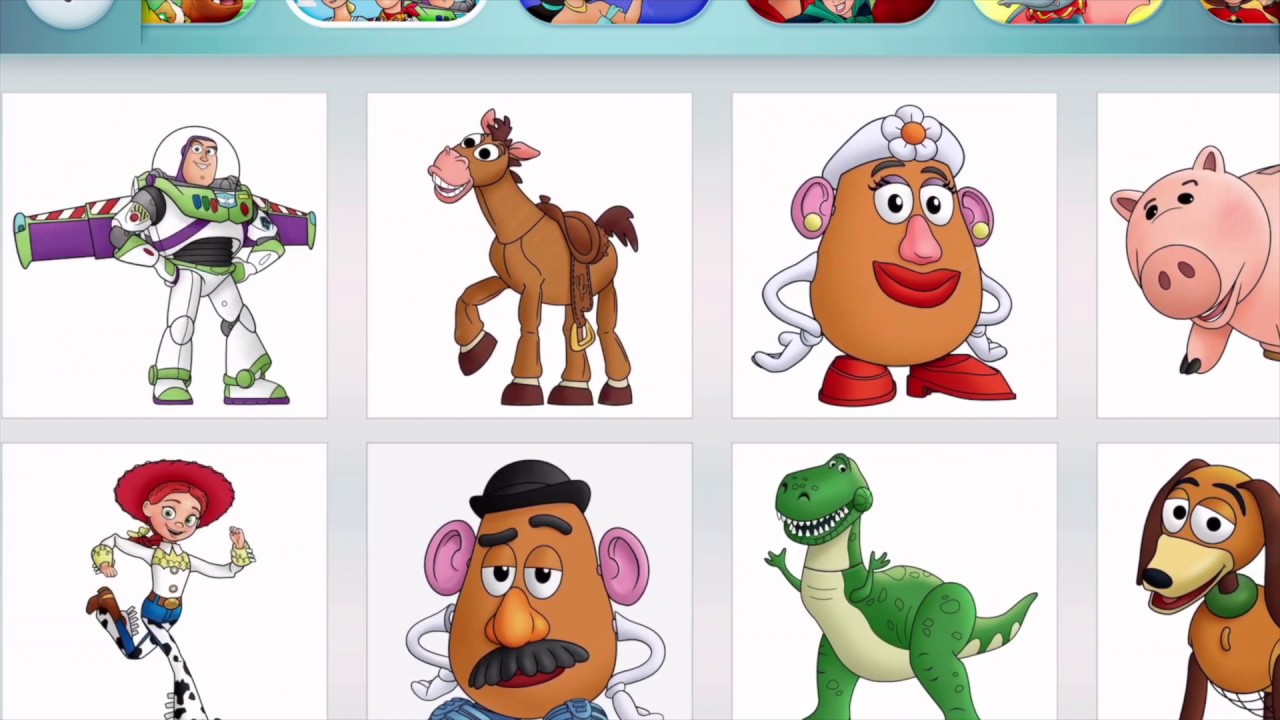 Coloring Toy Story Characters with Disney Coloring World