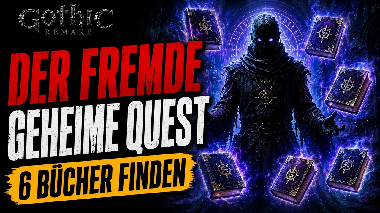 SECRET QUEST 🩸 The Stranger &ndash; Find all 6 Chromanin books! Gothic 1 Remake