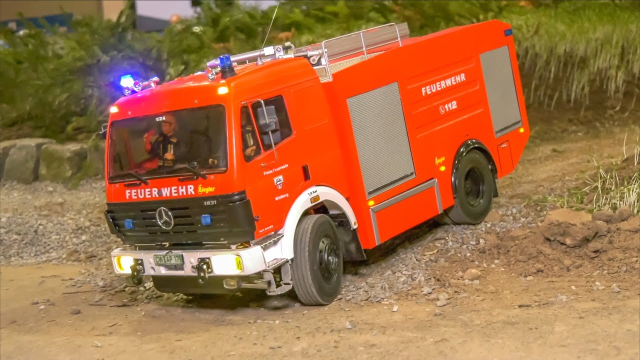 STUNNING RC FIRE FIGHTER MISSION! TRUCKS! SPECTACULAR RIGS!