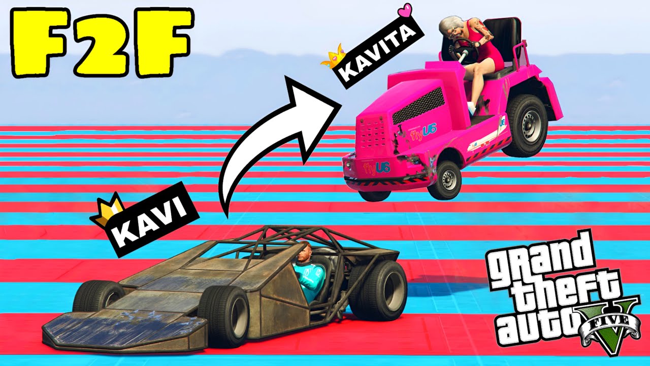 KAVI TROLLING KAVITA IN GTA 5 FACE 2 FACE RACE CHALLENGE 😱