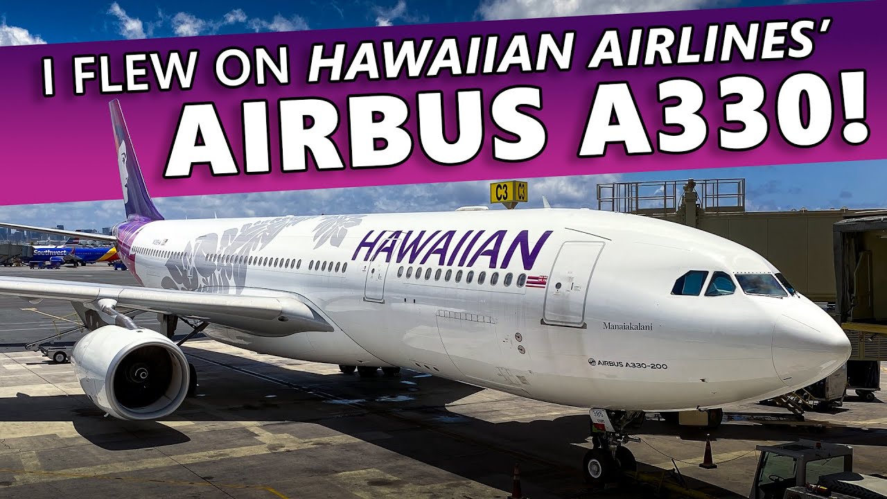 Я летал на Airbus A330 авиакомпании Hawaiian Airlines!