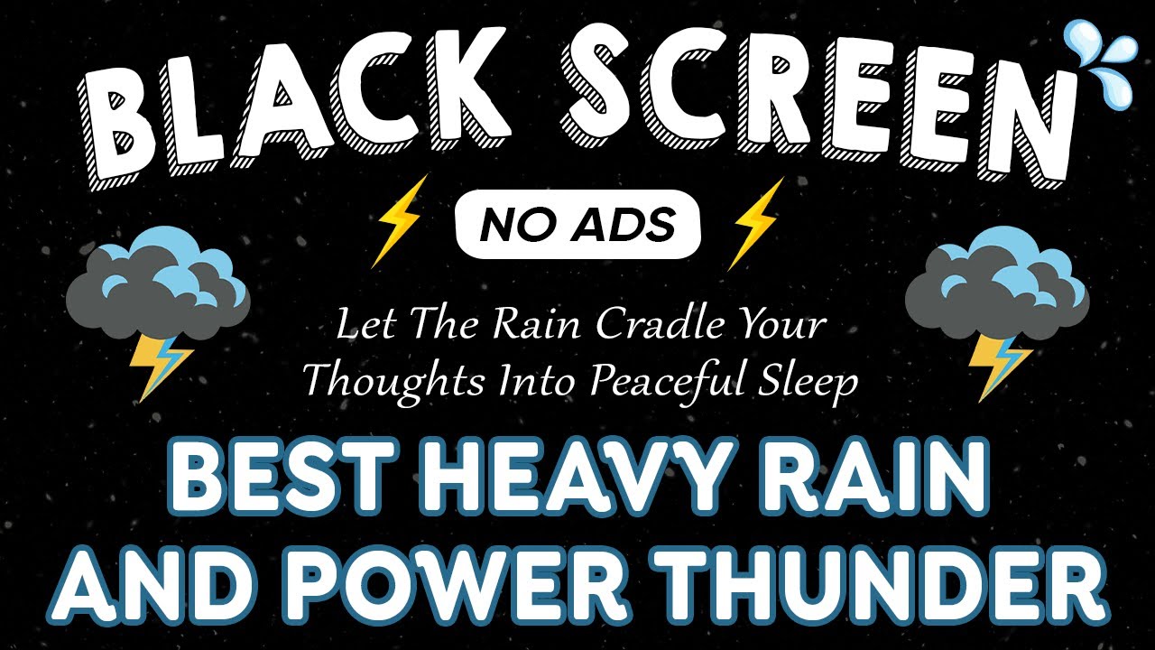 🔴 BEST Rain for Instant Sleep! Gentle RAIN Sounds to Calm Your Mind | Black Screen ASMR