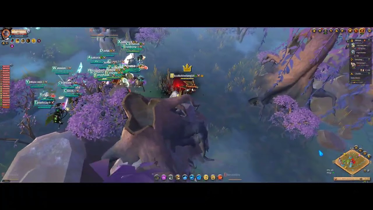 GOLDEN HAMMER VS DESTINY VS SHIRO VS IDK WORST HOJ POV Albion online