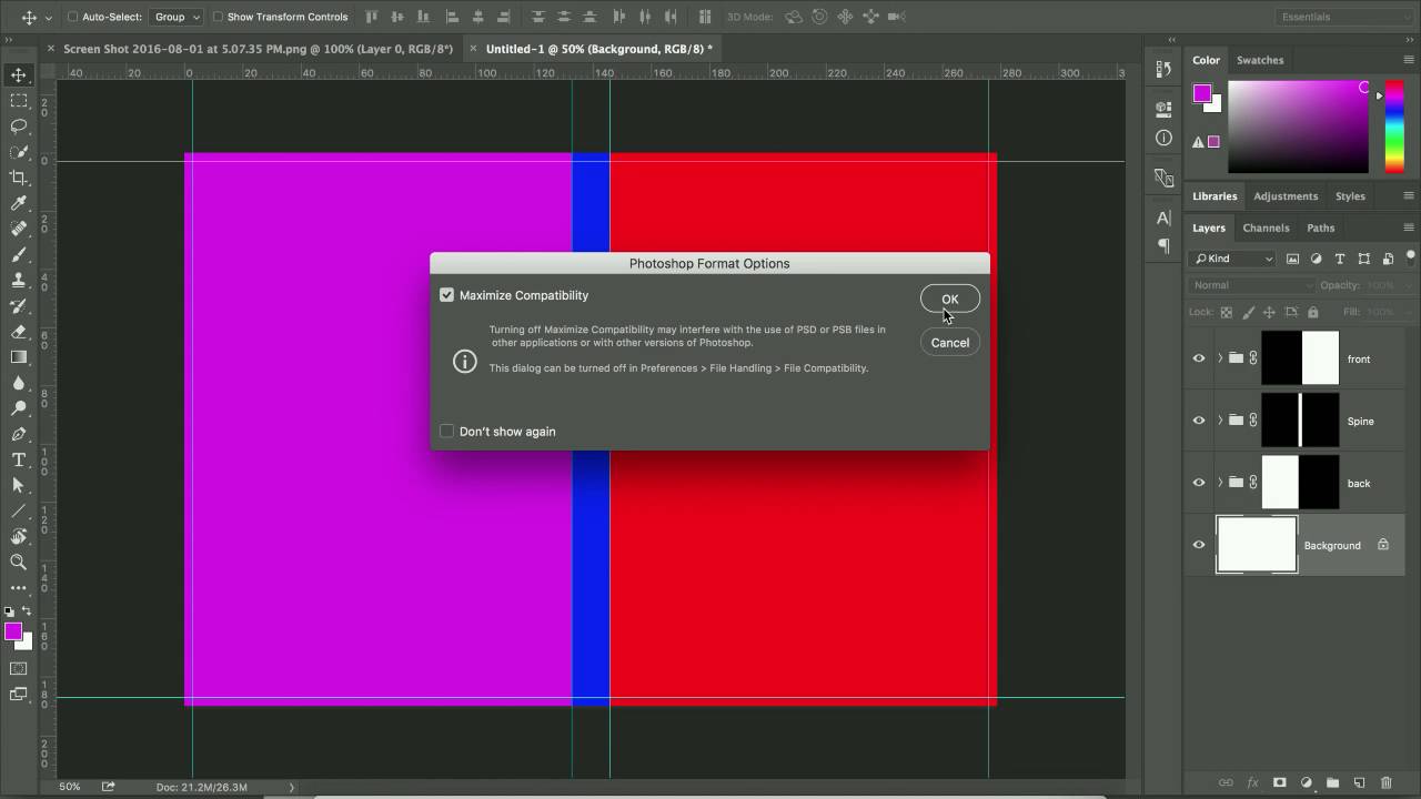 DVD Cover Assignment – Prepare the Photoshop files