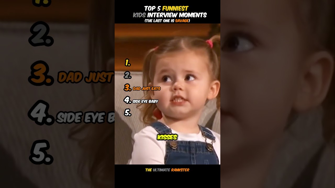 TOP 5 Funniest Kids Interview Moments #shorts