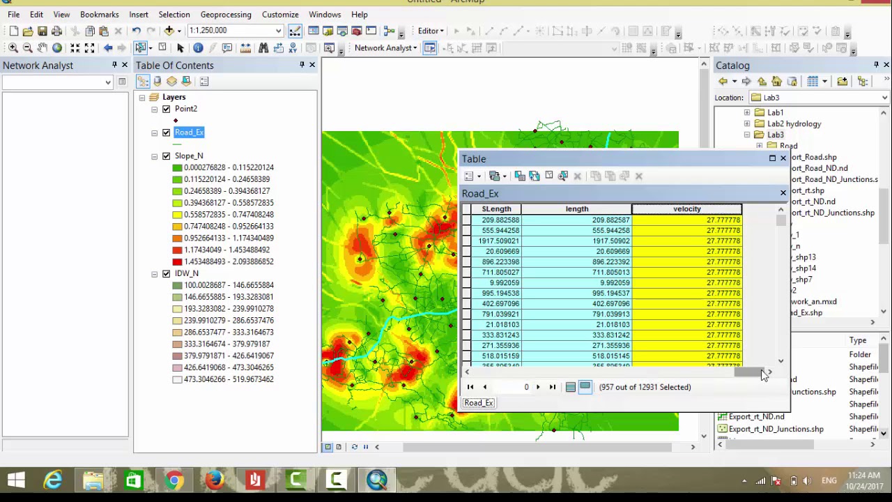 how to make network analysis in arcmap 10.5