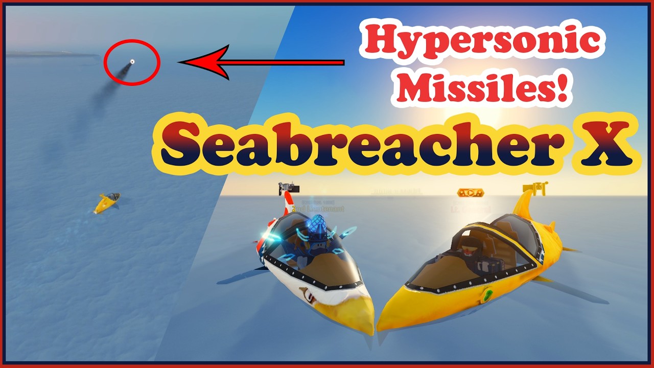 Seabreacher X, Racing The Hypersonic Missile In Military Tycoon Roblox