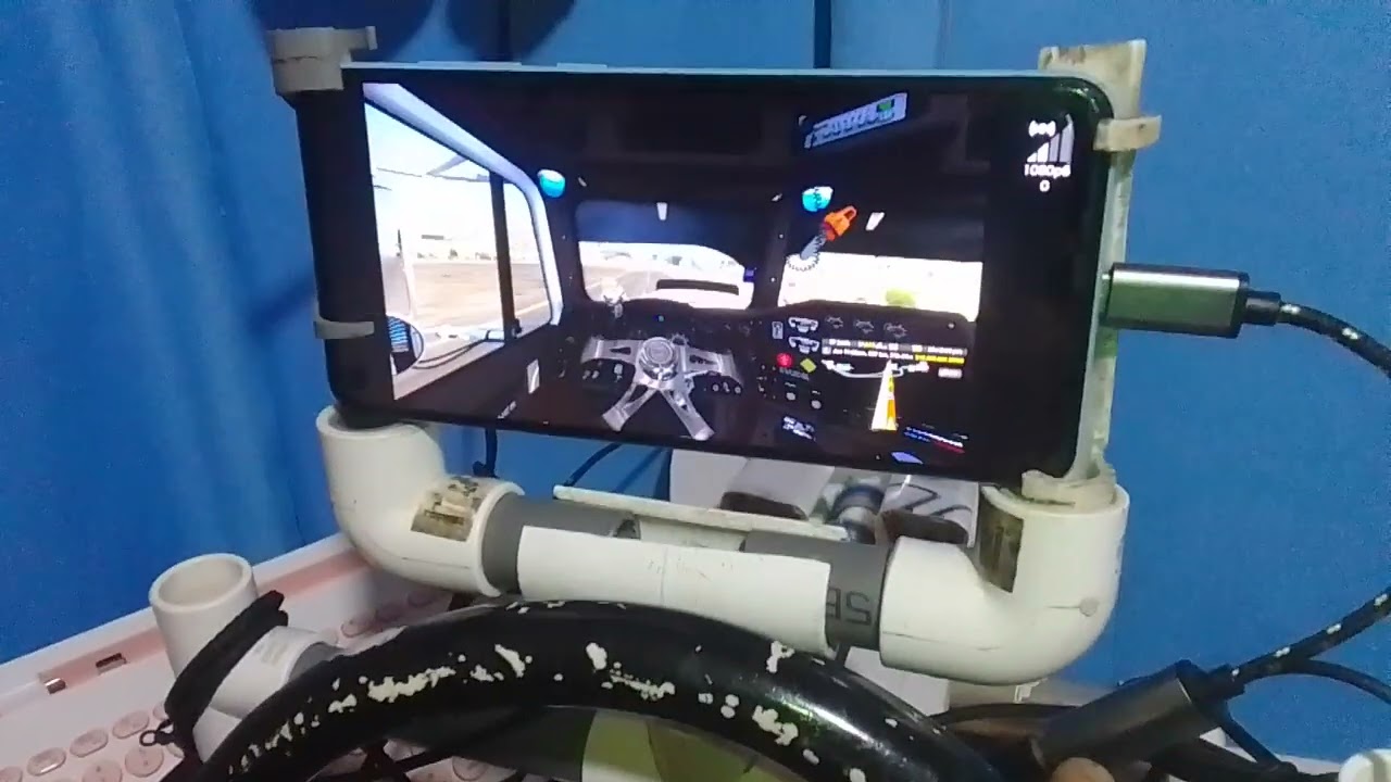 Volante casero para American truck simulator desde celular