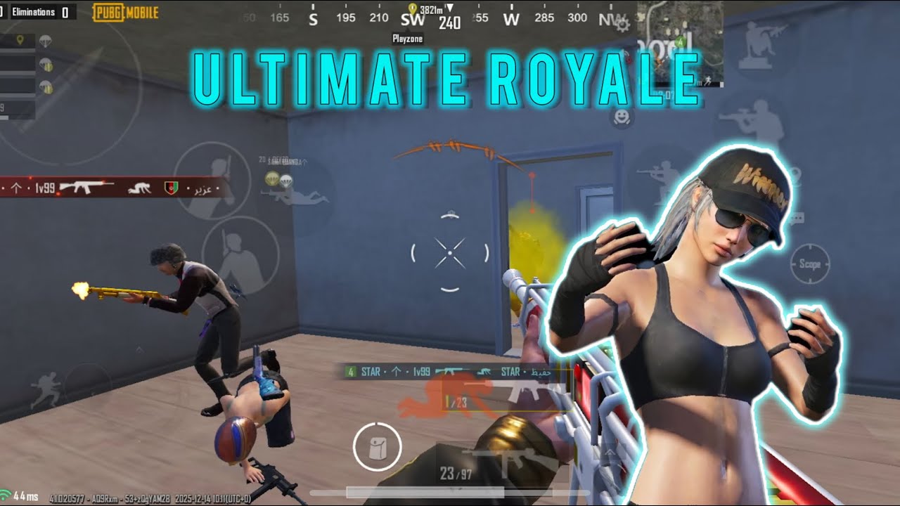 Ultimate royale six finger mobile player slow squad, highlight ￼￼