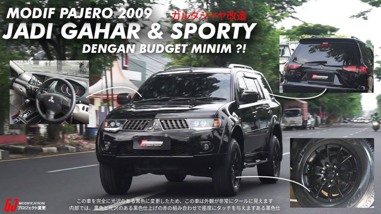 GAK JADI DIJUAL!! RESTORASI & MODIF PAJERO 09 TOTALLY BLACK!!