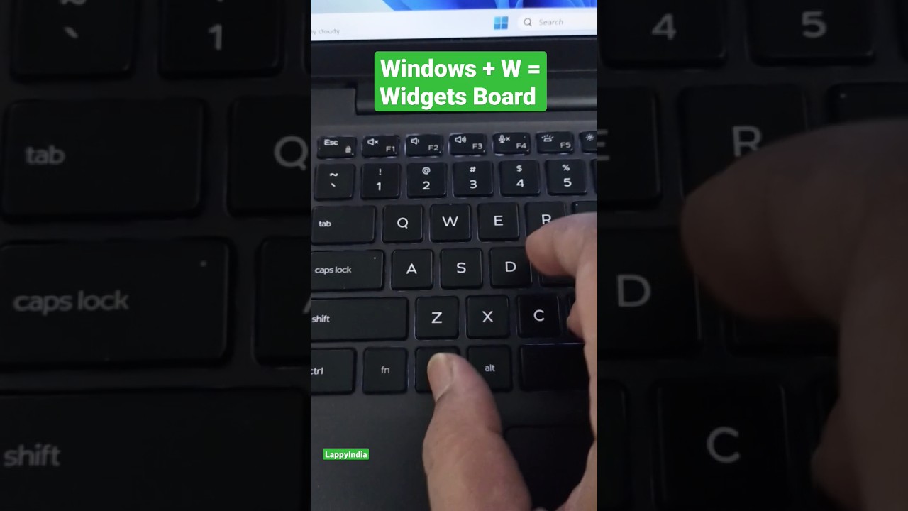 How to open a widget board in windows 11 #windows11  #viral #shorts #trending #laptop #keyboard