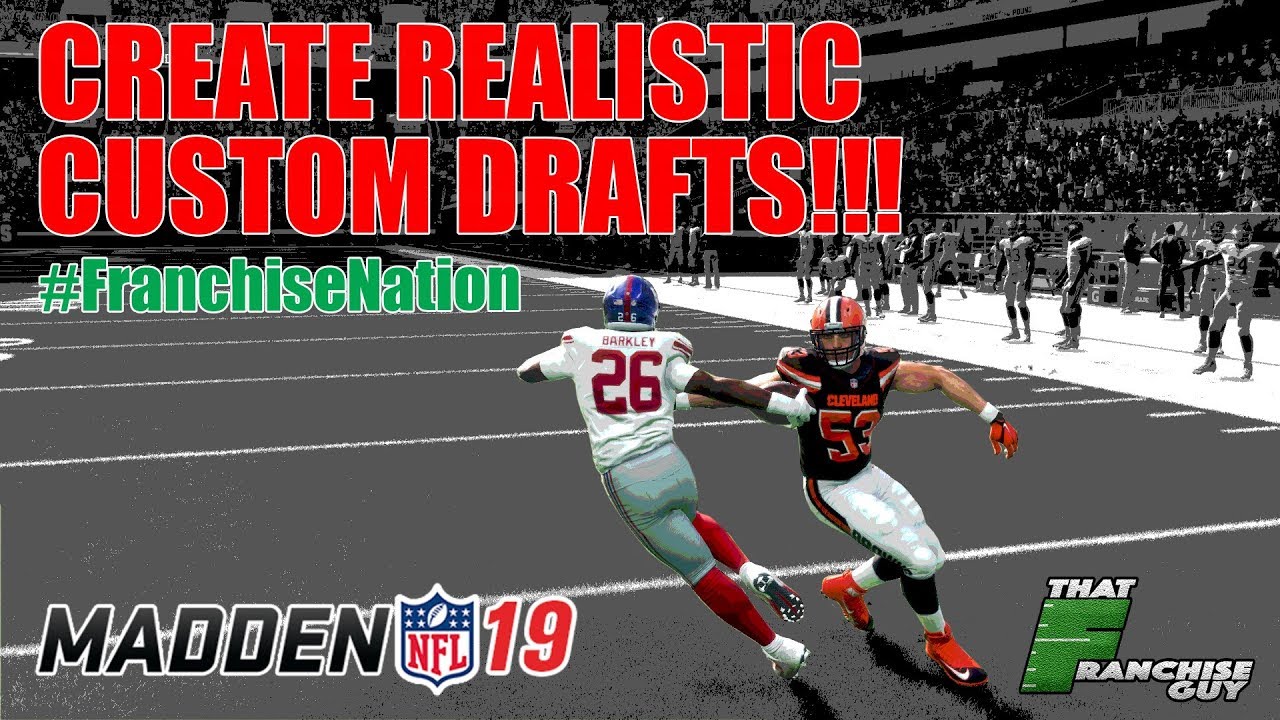 How to Make Realistic Draft Classes For Madden 19! Save Franchise Mode!!!