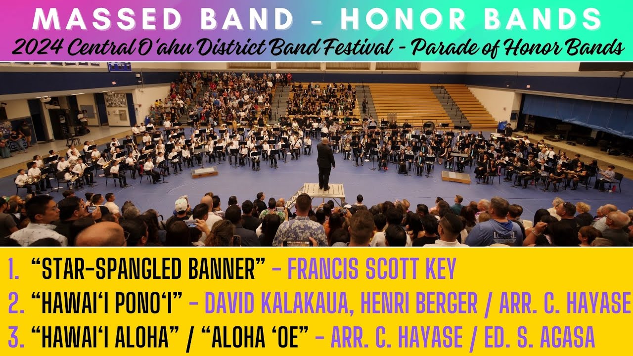 Massed Band - Honor Bands | 2024 Central Oahu District Band Festival: Parade of Honor Bands