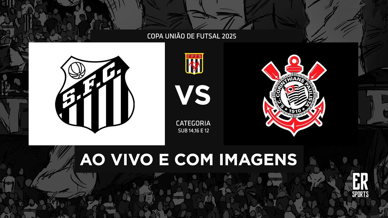 Santos x Corinthians - SUB 14 | 06/09/2025 | AO VIVO | Semifinal | Ouro | Copa União